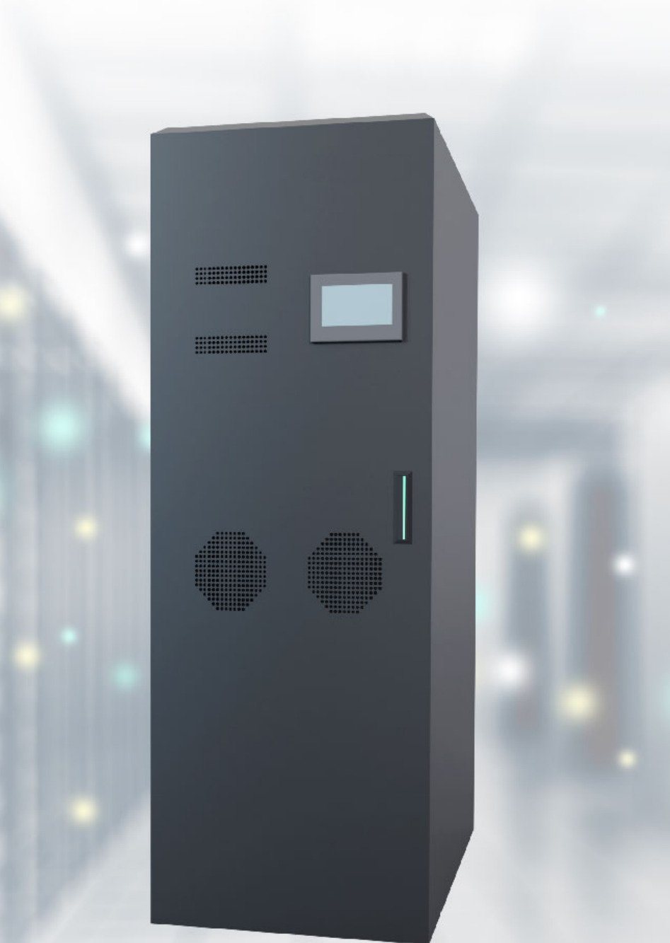Coolant distribution unit (CDU) cabinet for data center liquid cooling with touchscreen controller