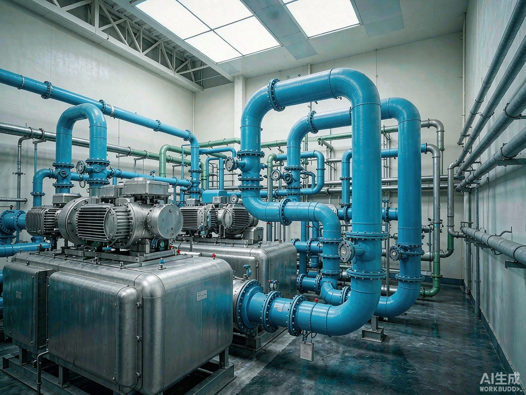 Illustrative: data center chiller plant room